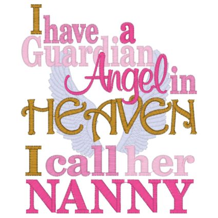 Sayings (3900) Guardian Angel Nanny 5x7 Sayings (3900) Guardian Angel Nanny 5x7