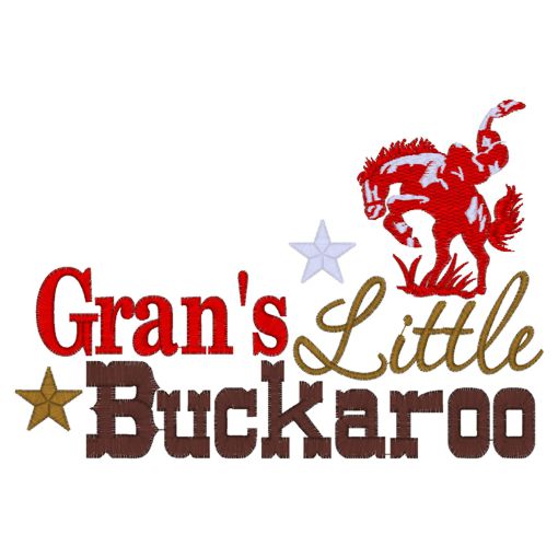 Sayings (3912) Gran's Little Buckaroo 5x7 Sayings (3912) Gran's Little Buckaroo 5x7