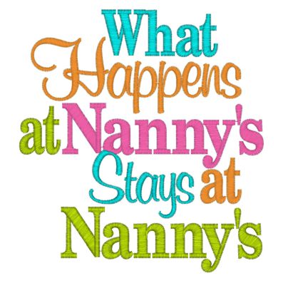 Sayings (3918) What Happens At Nanny's 5x7 Sayings (3918) What Happens At Nanny's 5x7