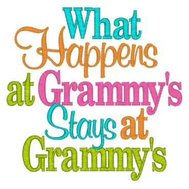 Sayings (3919) What Happens At Grammy's 5x7 Sayings (3919) What Happens At Grammy's 5x7
