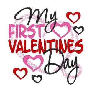 Valentine (248) My First Valentines Day 4x4 Valentine (248) My First Valentines Day 4x4