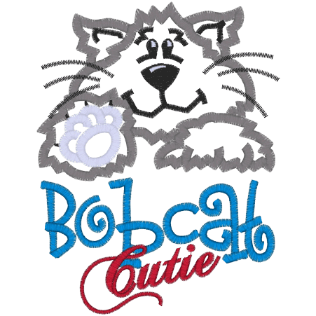 Wildcat (A13) Bobcat Applique 5x7 Wildcat (A13) Bobcat Applique 5x7